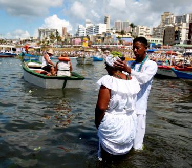 Religionsfrihet Candomblé-ceremoni i Salvador, Brasilien